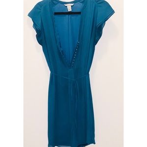 H&M Dark Teal Button Dress